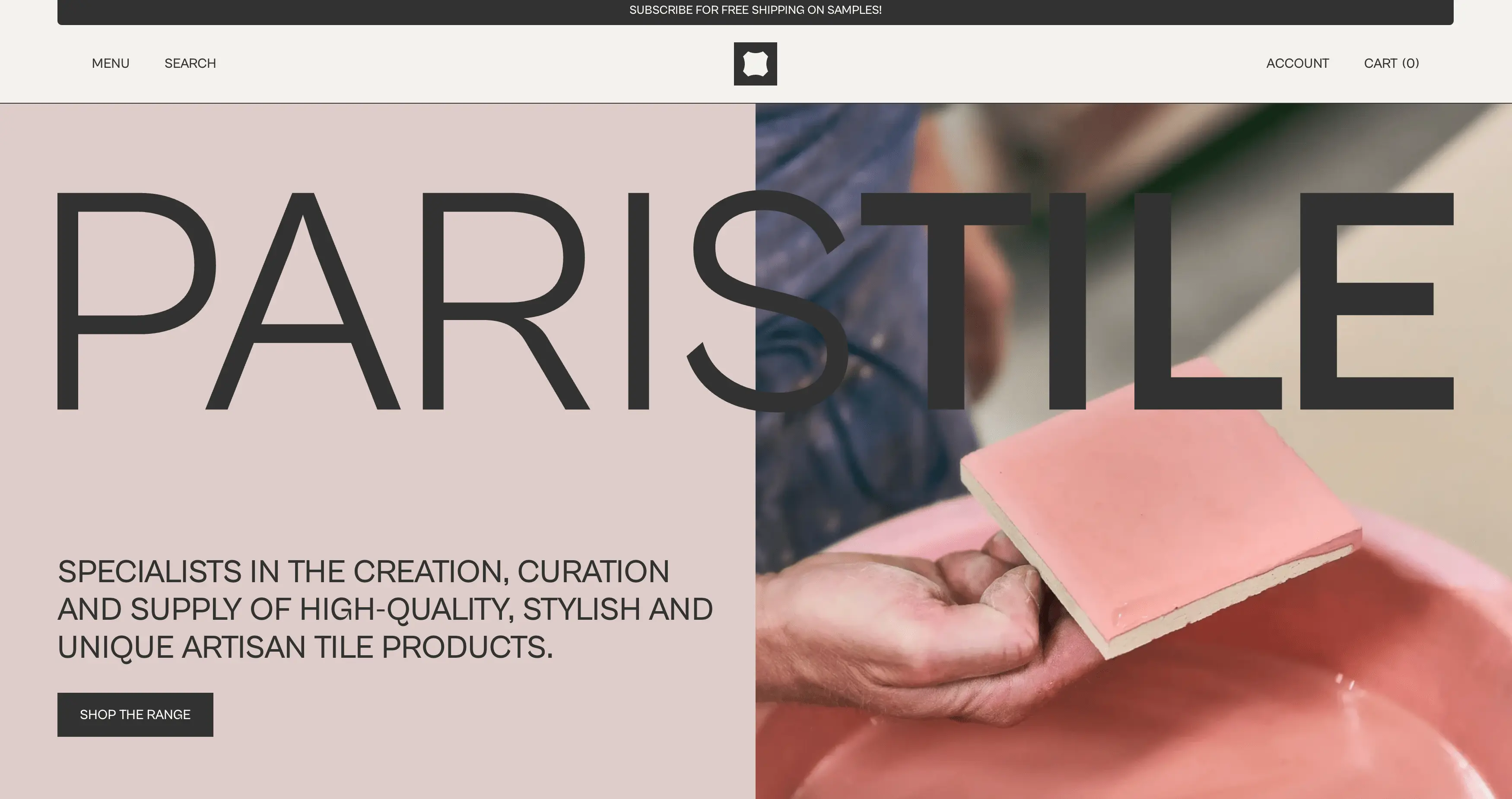 Paris Tile - Ecommerce Case Study background