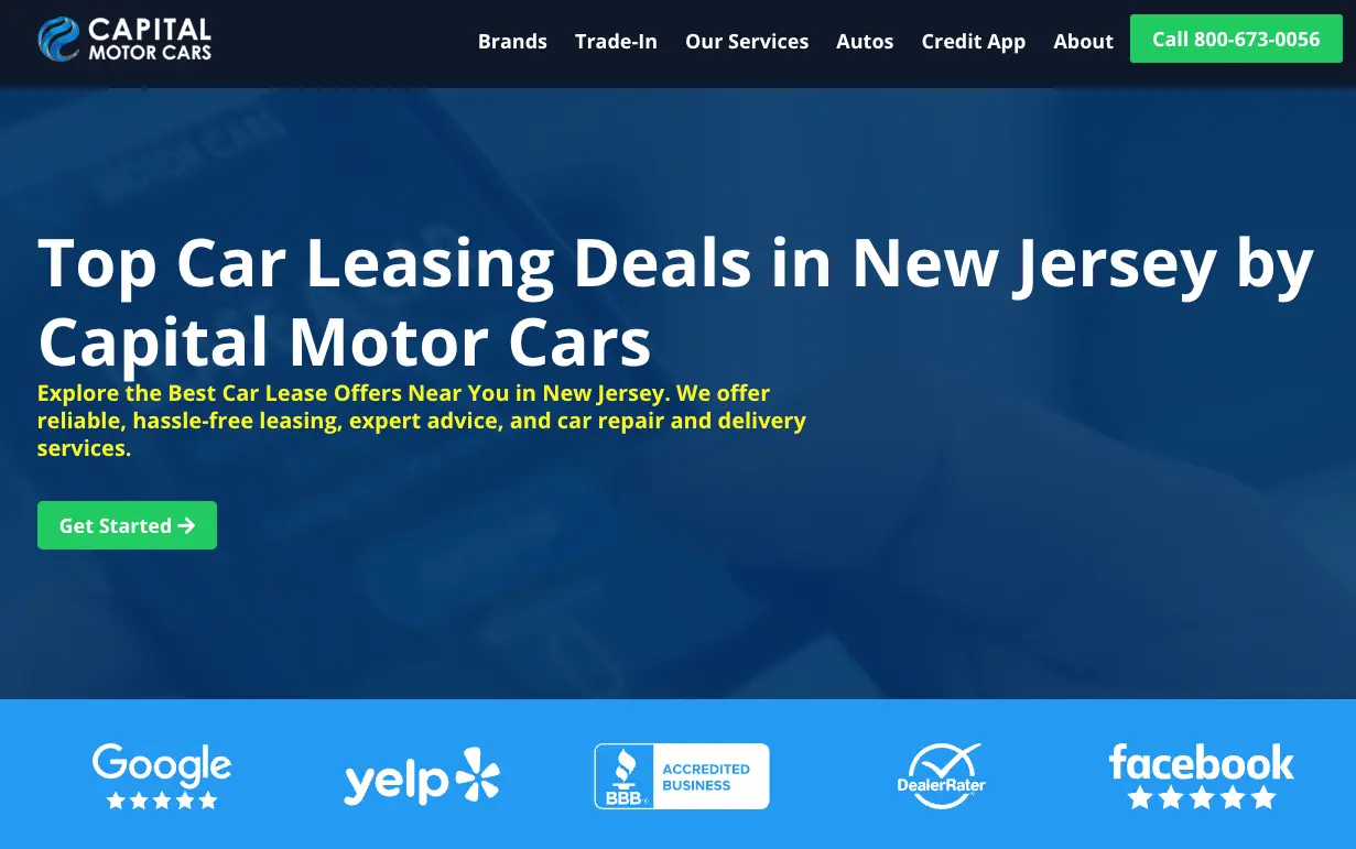 SEO Case Study: Capital Motor Cars - Driving 102% Growth in Organic Visibility and 3500+ Lead Generation background