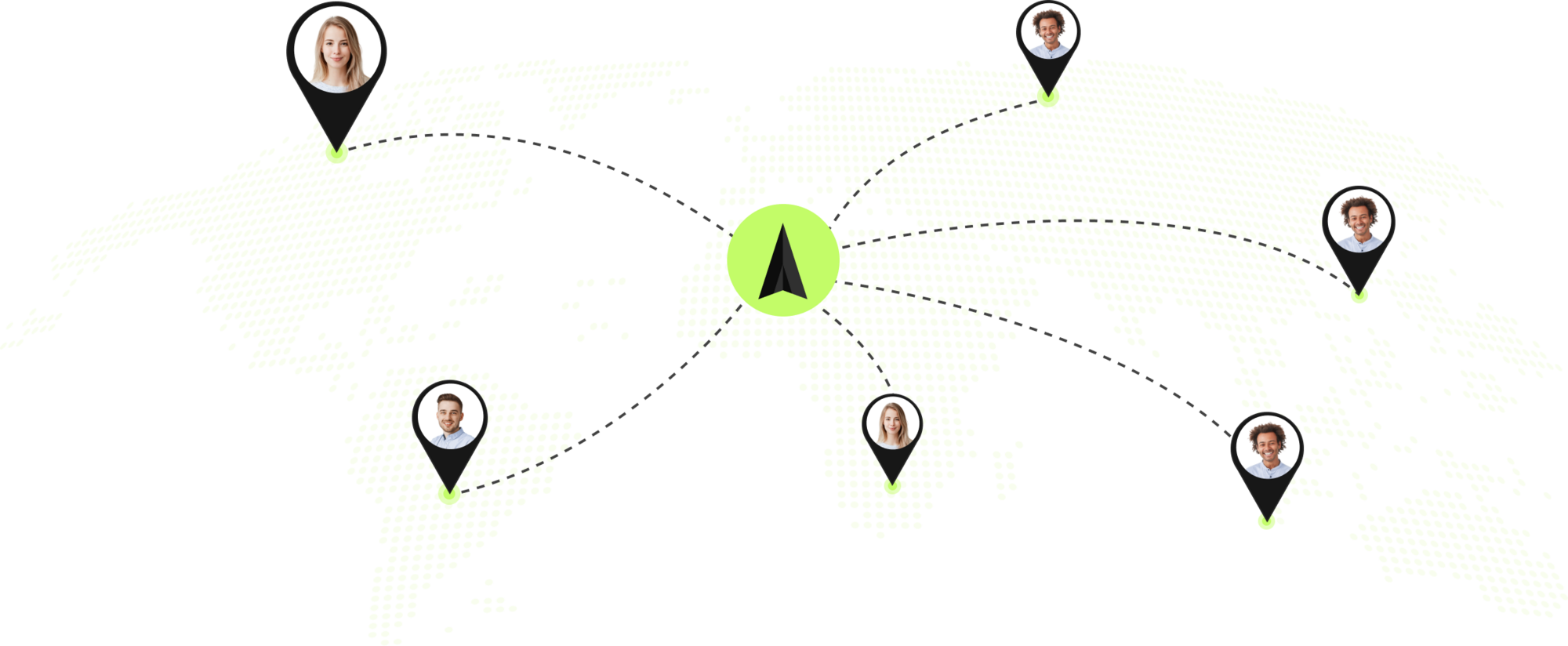 Global service delivery illustration